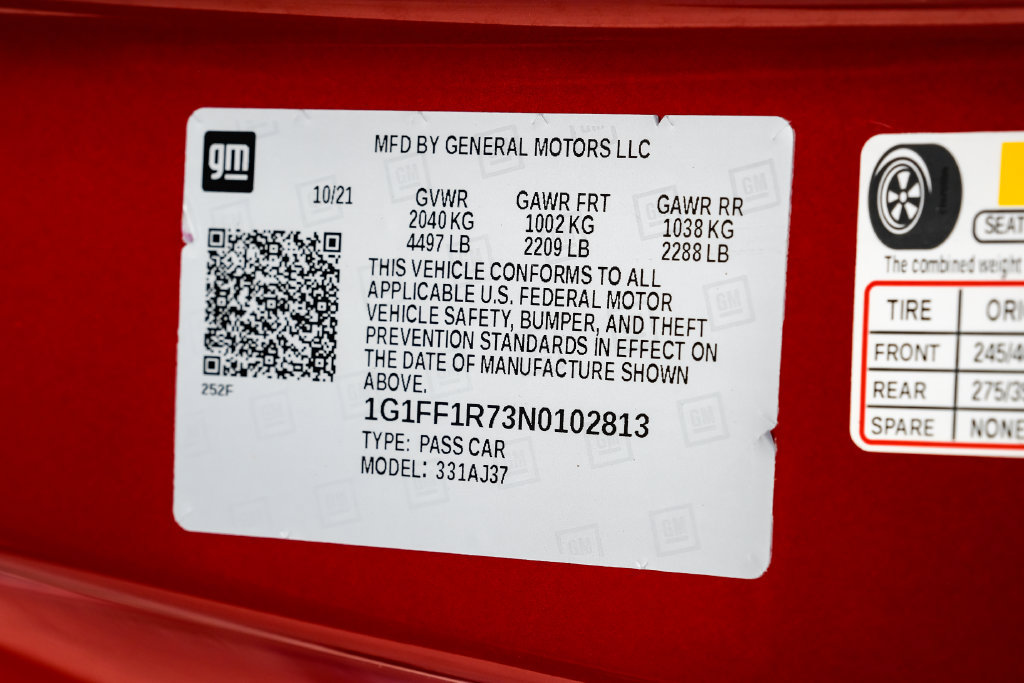 Used 2022 Chevrolet Camaro SS RWD image 56