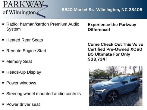 Certified 2023 Volvo XC60 B5 Ultimate w/ Climate Package AWD/4WD image 6