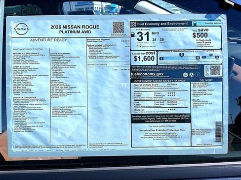 New 2026 Nissan Rogue Platinum image 14