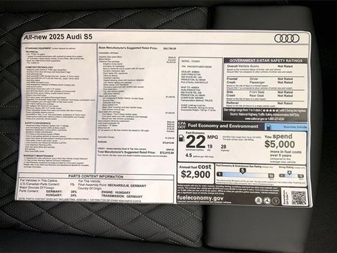 New 2025 Audi S5 Premium Plus image 15
