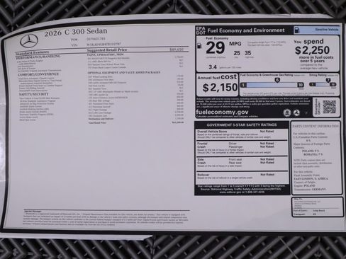 Used 2026 Mercedes-Benz C 300 Sedan image 9