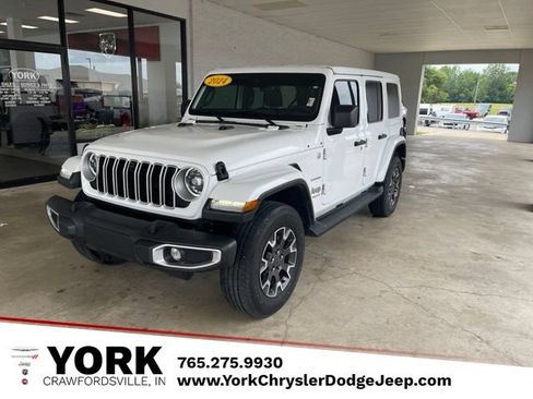 Used 2024 Jeep Wrangler Unlimited Sahara w/ Technology Group AWD/4WD image 1
