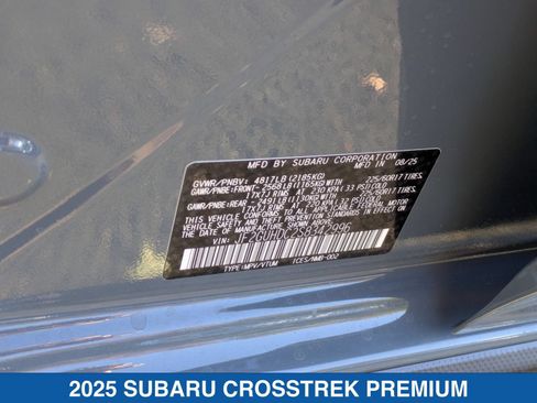 Certified 2025 Subaru Crosstrek 2.5i Premium w/ Crosstrek Mirror Package AWD/4WD image 29
