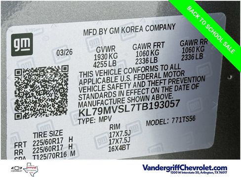 New 2026 Chevrolet TrailBlazer ACTIV w/ Convenience Package FWD image 21