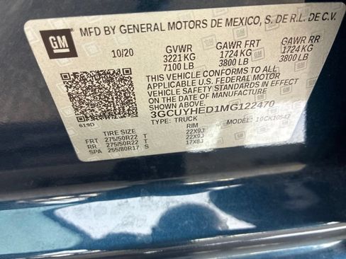 Used 2021 Chevrolet Silverado 1500 High Country w/ Technology Package AWD/4WD image 37