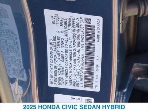 Certified 2025 Honda Civic Sport Touring image 26