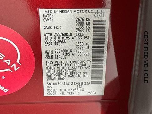 Certified 2024 Nissan Pathfinder SL FWD image 31