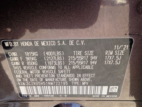 Used 2022 Honda HR-V EX image 22