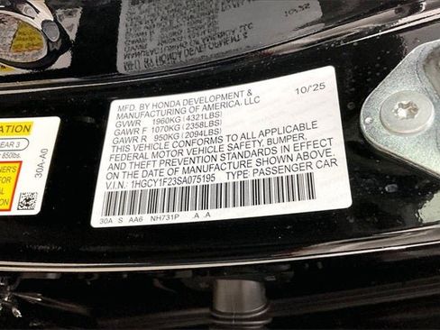 Certified 2025 Honda Accord LX image 32