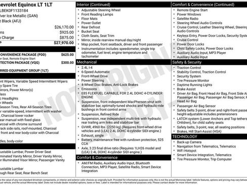 Used 2015 Chevrolet Equinox LT w/ Driver Convenience Package image 2