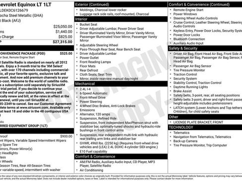 Used 2012 Chevrolet Equinox LT w/ Driver Convenience Package image 5