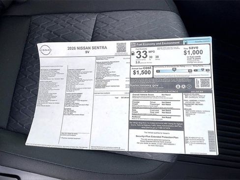 New 2026 Nissan Sentra SV w/ SV Convenience Package image 13