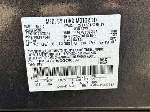 Used 2016 Ford Explorer XLT w/ Equipment Group 202A FWD image 30