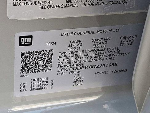 Used 2024 Chevrolet Silverado 1500 Custom w/ Turbomax Blackout Package image 27