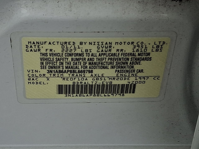 Used 2011 Nissan Sentra 2.0 SR w/ Convenience Pkg FWD image 27