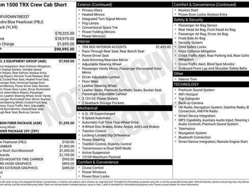 Used 2021 RAM 1500 TRX w/ TRX Level 2 Equipment Group AWD/4WD image 1