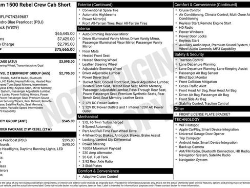 Used 2026 RAM 1500 Rebel w/ G/T Package AWD/4WD image 37