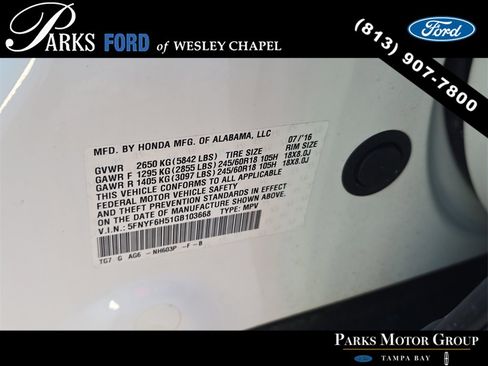 Used 2016 Honda Pilot EX-L image 38