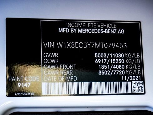 Used 2021 Mercedes-Benz Sprinter 3500 w/ Swivel Seat Package image 48