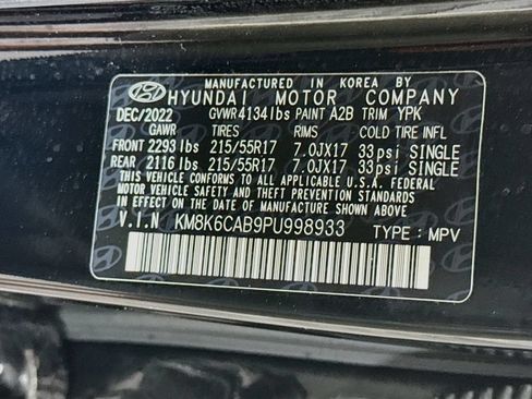 Certified 2023 Hyundai Kona SEL w/ Cargo Package AWD/4WD image 33