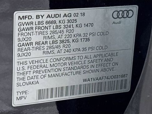 Used 2018 Audi Q7 3.0T Prestige w/ Prestige Package AWD/4WD image 39