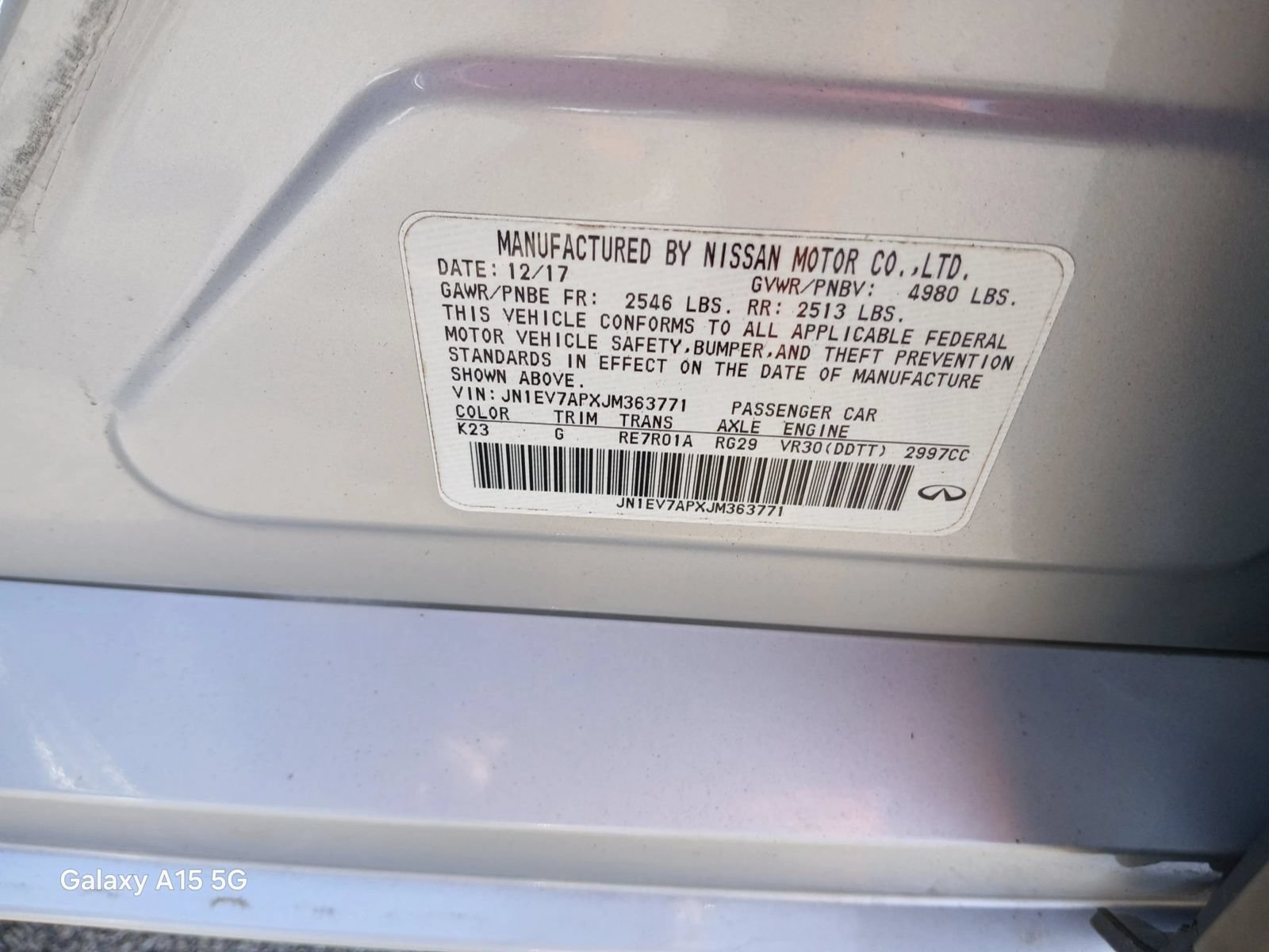 Used 2018 INFINITI Q50 Luxe RWD image 15