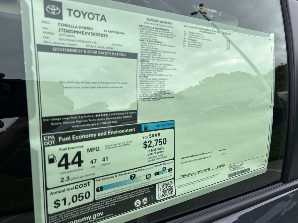 New 2027 Toyota Corolla SE AWD/4WD image 30