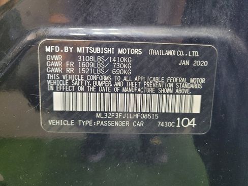 Used 2020 Mitsubishi Mirage G4 ES FWD image 33