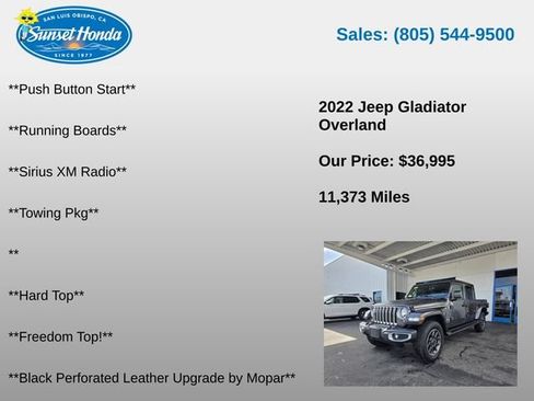Used 2022 Jeep Gladiator Overland w/ Cold Weather Group AWD/4WD image 7