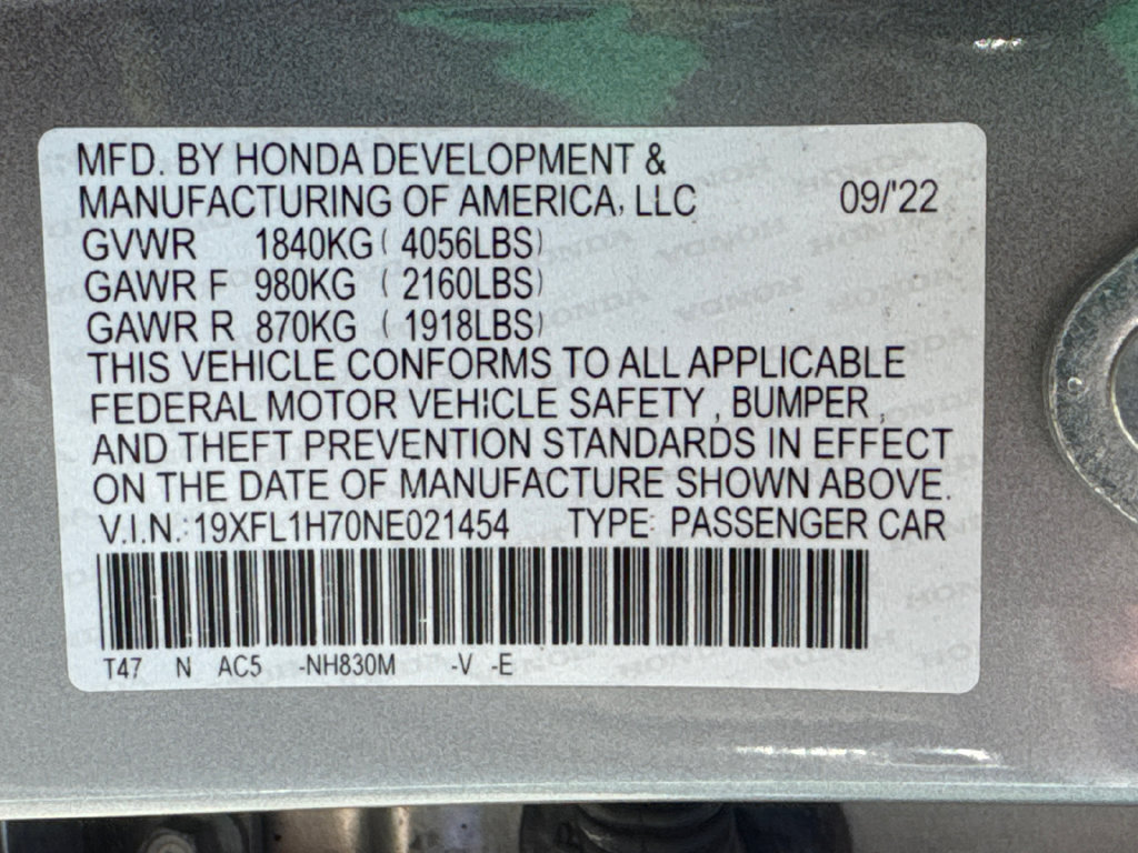 Used 2022 Honda Civic EX-L image 35