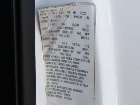 Used 2020 Ford F550 4x4 Regular Cab Super Duty image 55