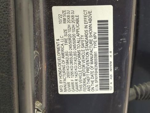 Used 2022 Honda Pilot Touring image 33