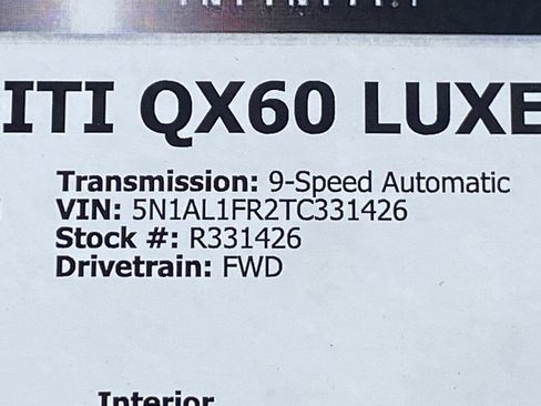 Certified 2026 INFINITI QX60 Luxe w/ Cargo Package FWD image 36