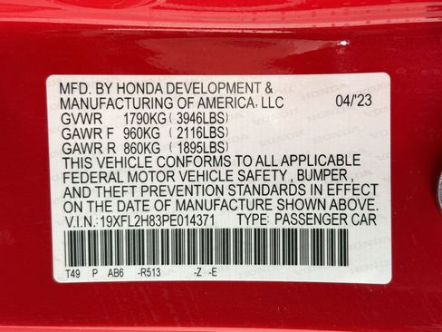 Certified 2023 Honda Civic Sport image 21