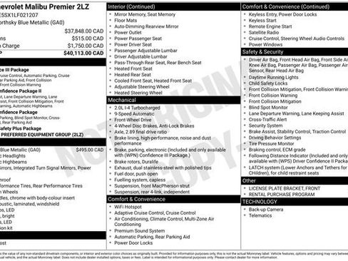 Used 2020 Chevrolet Malibu Premier FWD image 5
