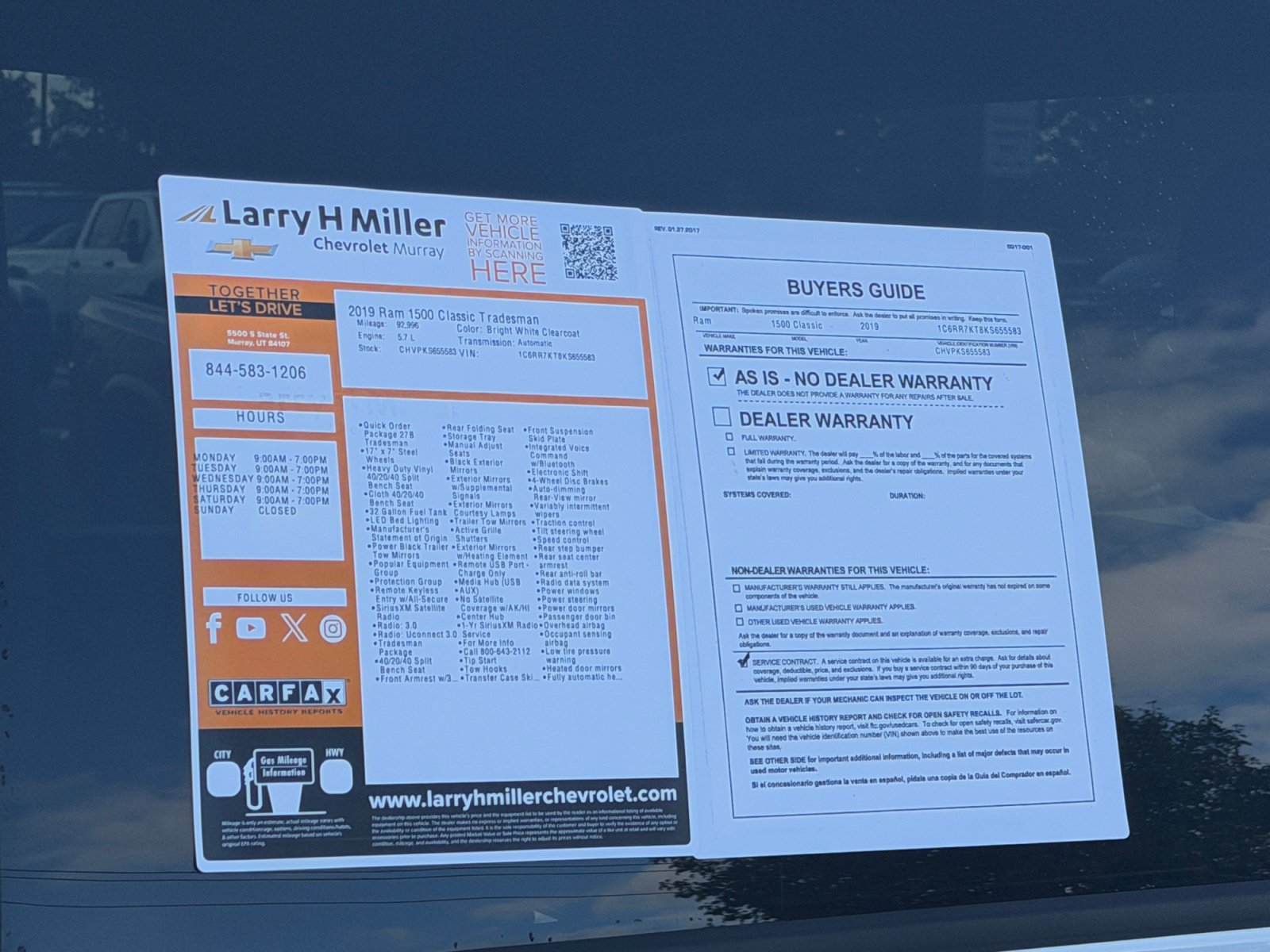Used 2019 RAM 1500 Tradesman w/ Popular Equipment Group AWD/4WD image 25