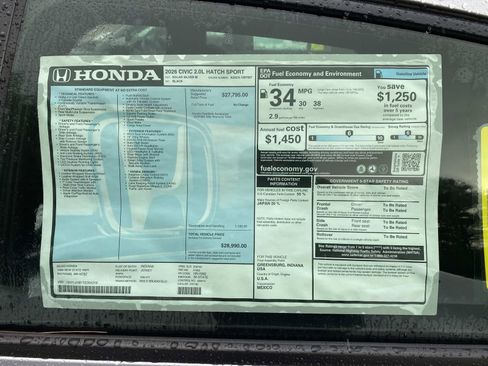 New 2026 Honda Civic Sport image 14