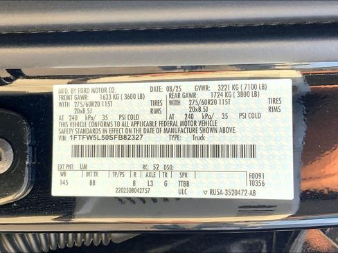 Certified 2025 Ford F150 Lariat w/ Equipment Group 502A High AWD/4WD image 35