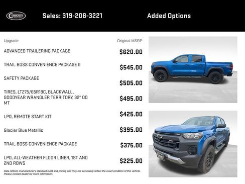 Used 2024 Chevrolet Colorado Trail Boss w/ Advanced Trailering Package AWD/4WD image 2