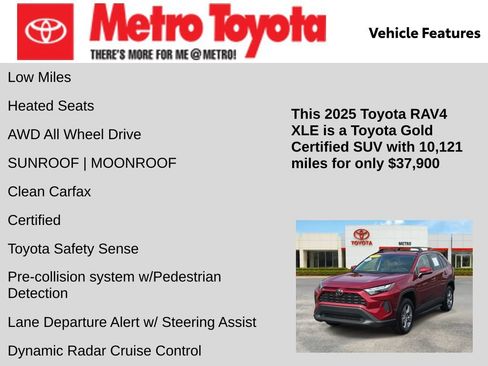 Certified 2025 Toyota RAV4 XLE w/ Convenience Package AWD/4WD image 6