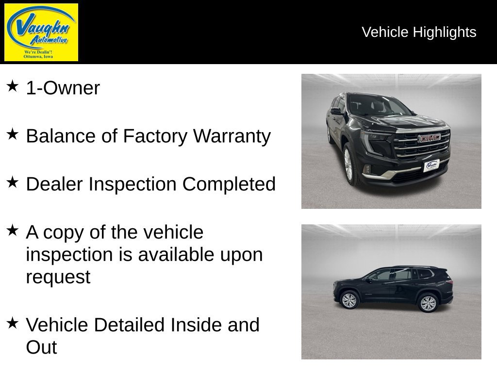 Used 2026 GMC Acadia Elevation w/ Elevation Premium Package AWD/4WD image 2
