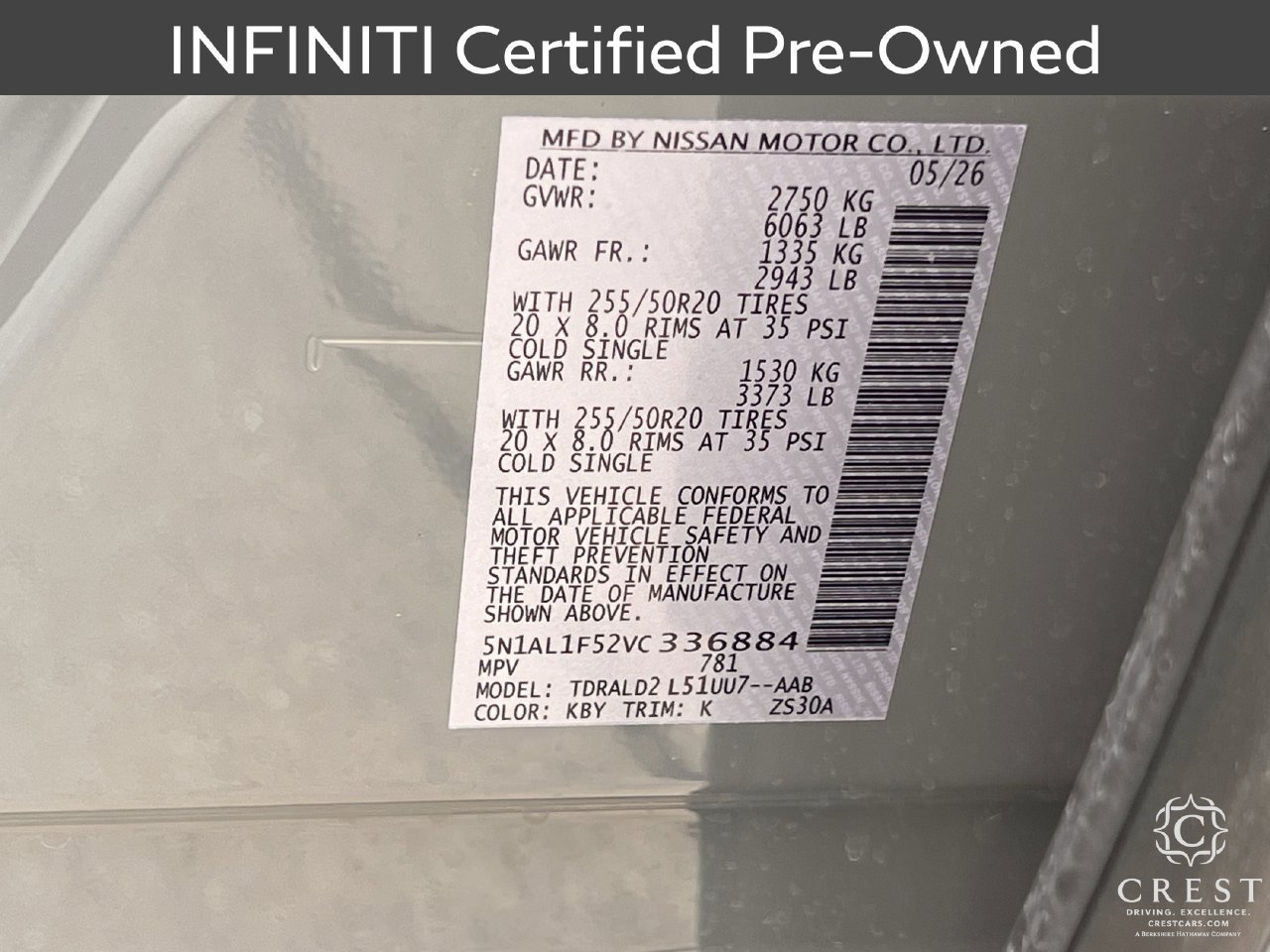 Certified 2027 INFINITI QX60 Luxe w/ Cargo Package FWD image 33