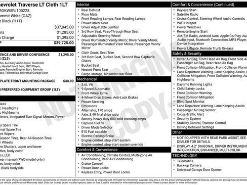 Used 2023 Chevrolet Traverse LT image 39