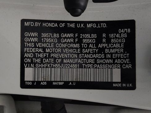 Used 2018 Honda Civic EX image 33