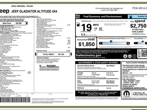 Used 2022 Jeep Gladiator Sport image 48