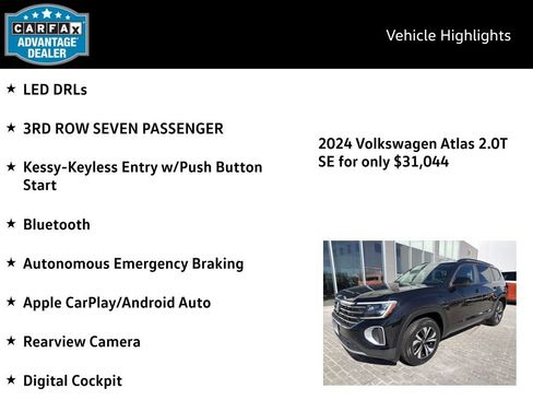 Certified 2024 Volkswagen Atlas SE image 4