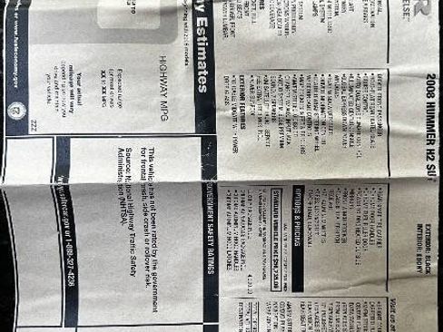 Used 2008 HUMMER H2 SUT image 16