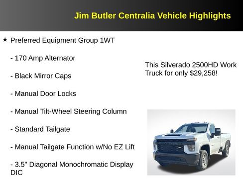 Used 2022 Chevrolet Silverado 2500 W/T w/ WT Convenience Package image 12