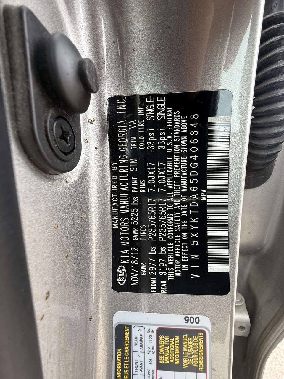 Used 2013 Kia Sorento LX w/ Convenience Pkg AWD/4WD image 22