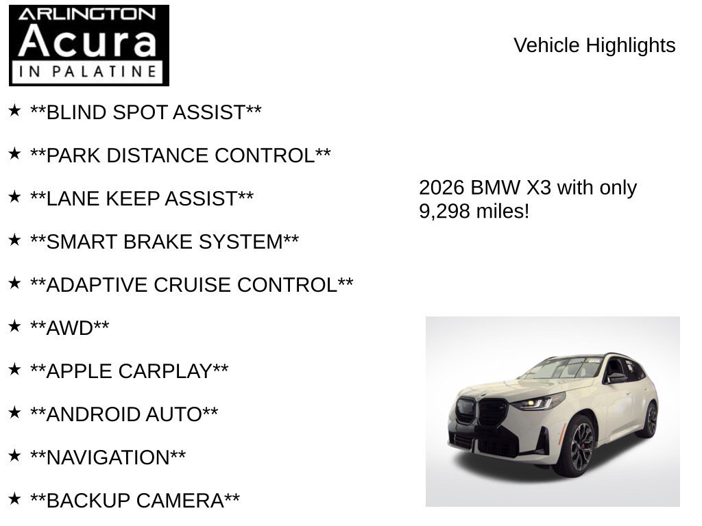 Used 2026 BMW X3 M50 AWD/4WD image 8